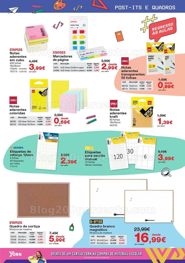 Antevisão Folheto STAPLES Regresso às Aulas Promoções de 17 agosto a 30 setembro